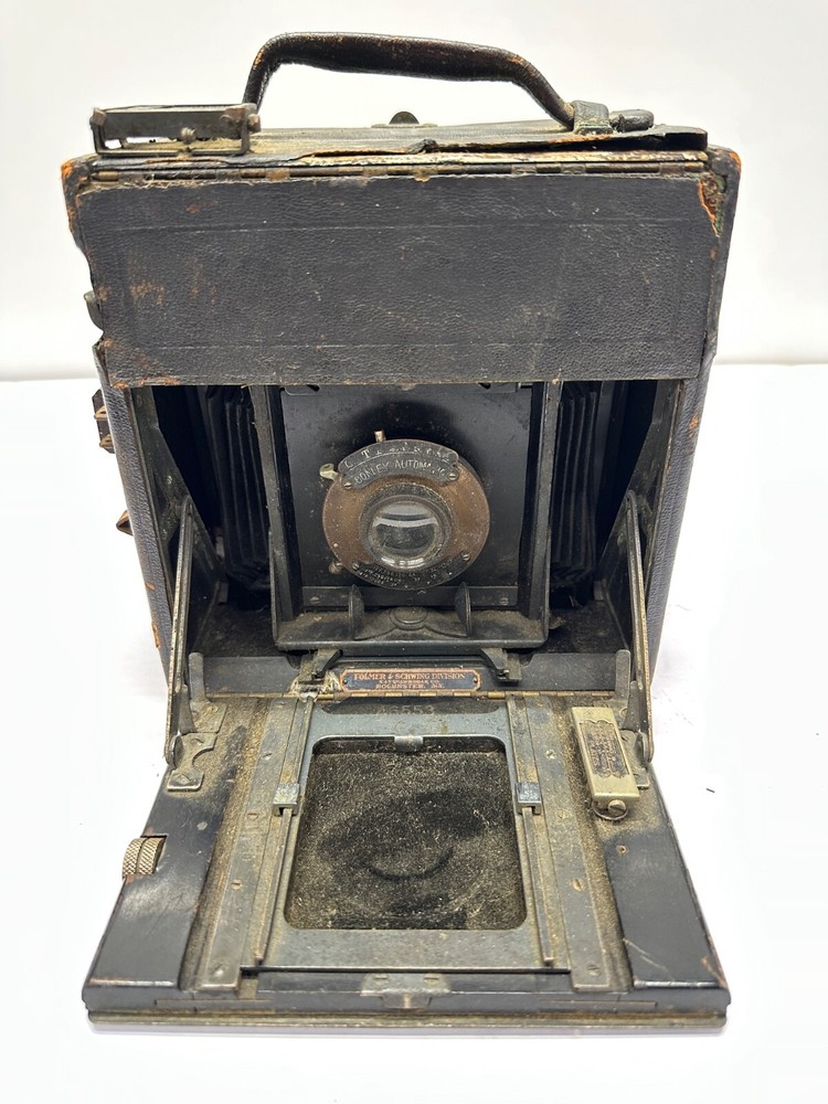 Antique FOLMER SCHWING COMPACT GRAFLEX REFLEX CAMERA Conley Lens Untested