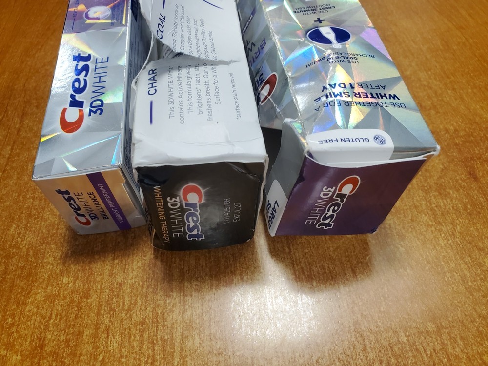 3 Pack: Crest 3D White Assorted Toothpastes (Exp. 6/26) E11D