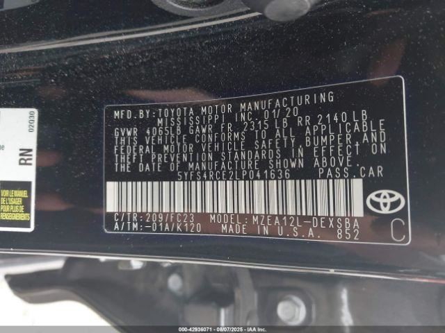 COROLLA 2020 Glove Box 4823536