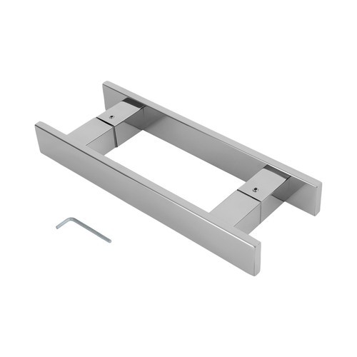 H-shaped Sliding Door Pull Handle, Double Sided Push Pull Door Handle, Silver