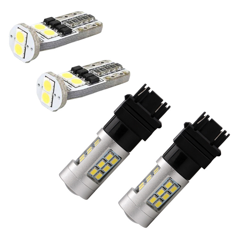 White LED Reverse Backup Light + License Plate Bulbs for 2005-2013 Corvette C6