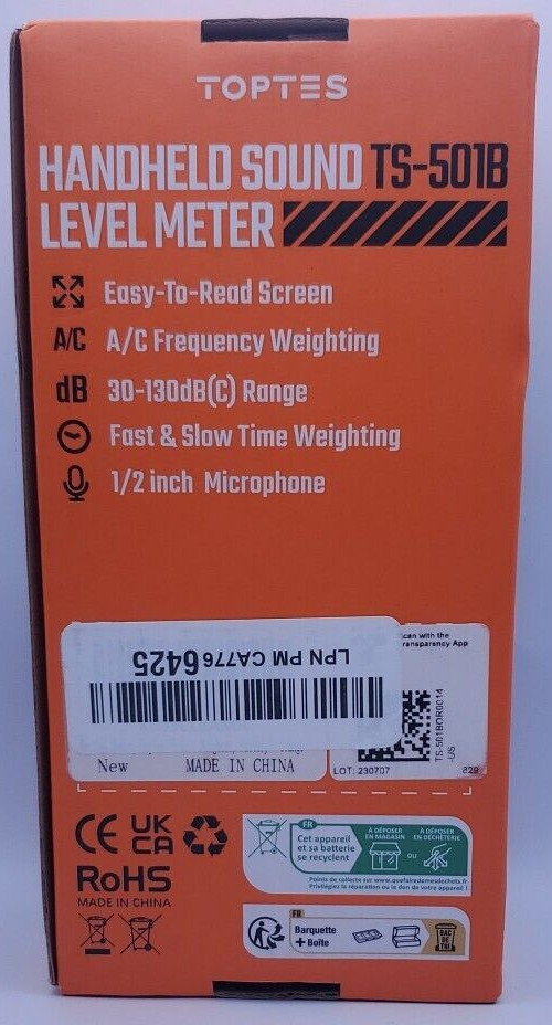 TopTes TS-501B Sound Level Meter