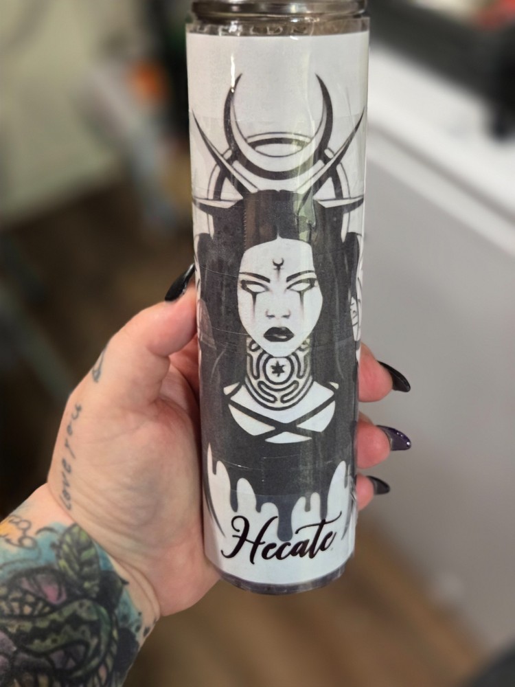 custom deity altar candle for Hecate