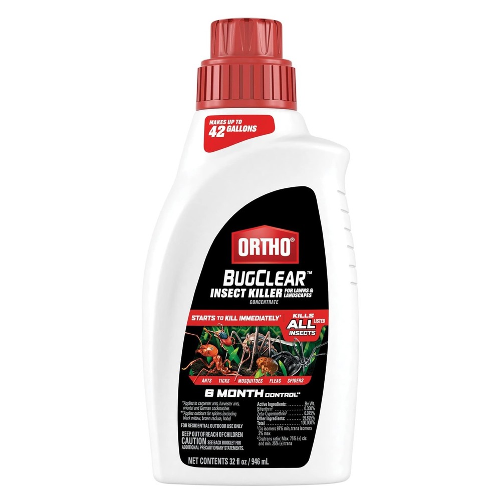 Ortho BugClear Insect Killer Concentrate 32 oz - Kills Ants, Fleas, Spiders