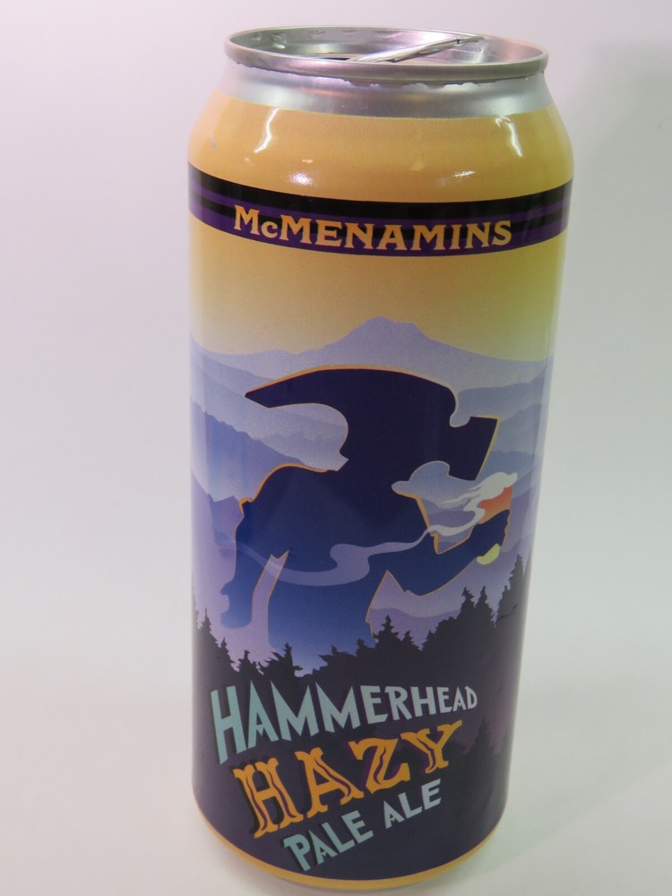 Craft BEER Empty Can ~ McMENAMINS Brewing Hazy Hammerhead Pale Ale ~ Bothell, WA