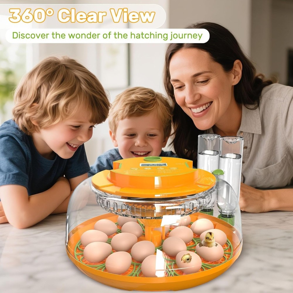 18 Egg Incubators for Hatching Eggs with Automatic Turning and Humidity Control
