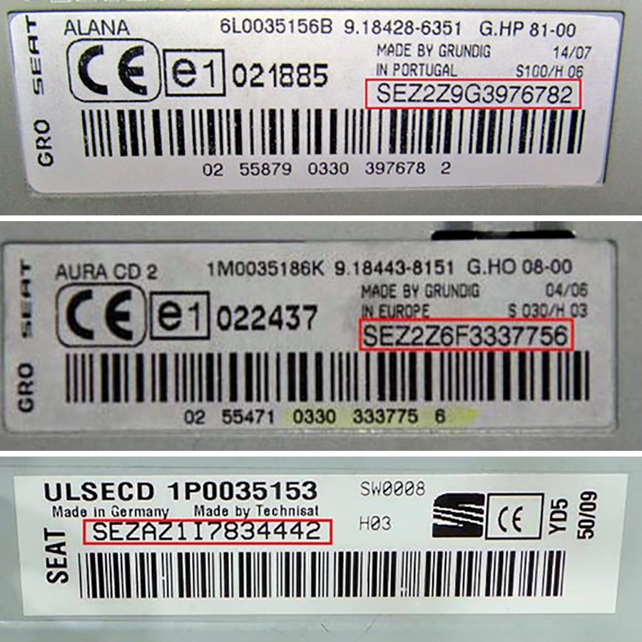 SEAT Leon Ibiza Radio Code – Fast Factory Unlock Service