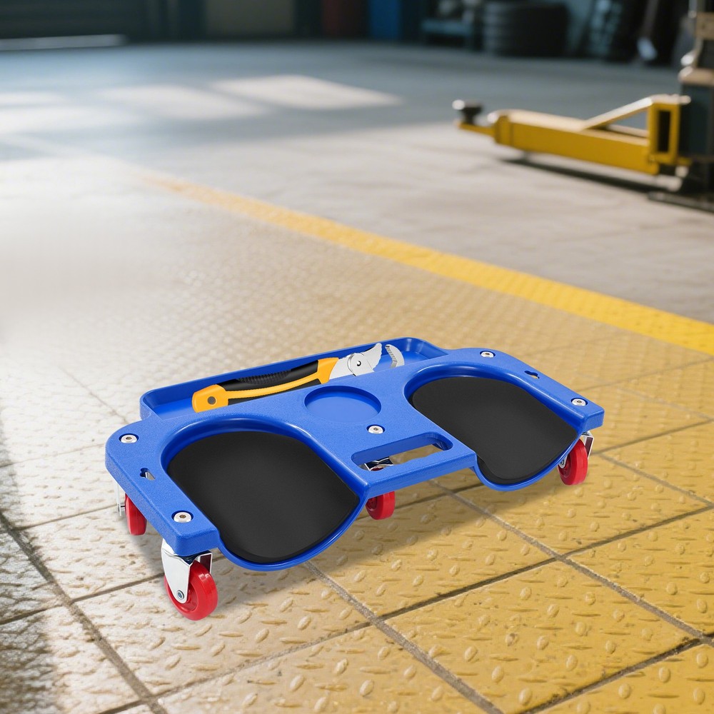 Rolling Knee Pad with Wheels, Comfortable Kneeling Board for Auto Repair