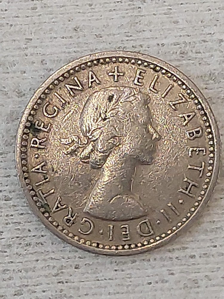 1956 Sixpence Queen Elizabeth II