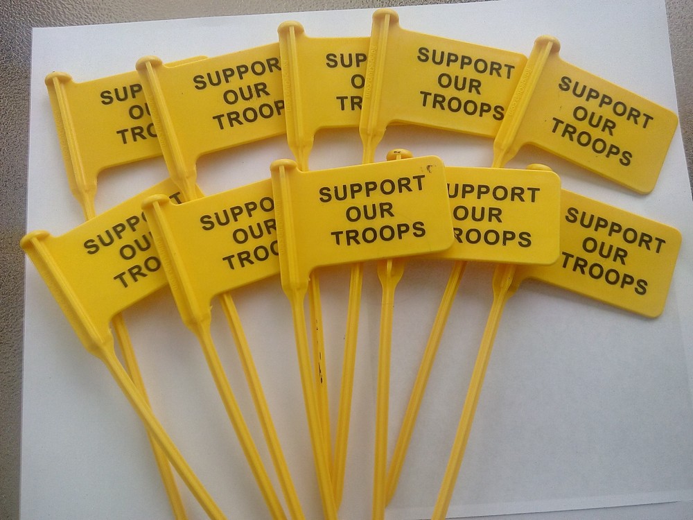 50 pack RANGEQUIP Empty Chamber Indicator Safety Flag (Safety Yellow)