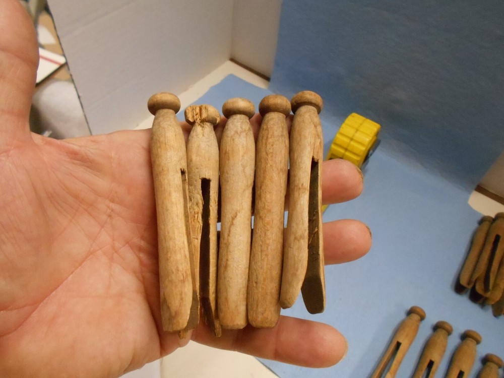 Vintage wood Clothes Pins