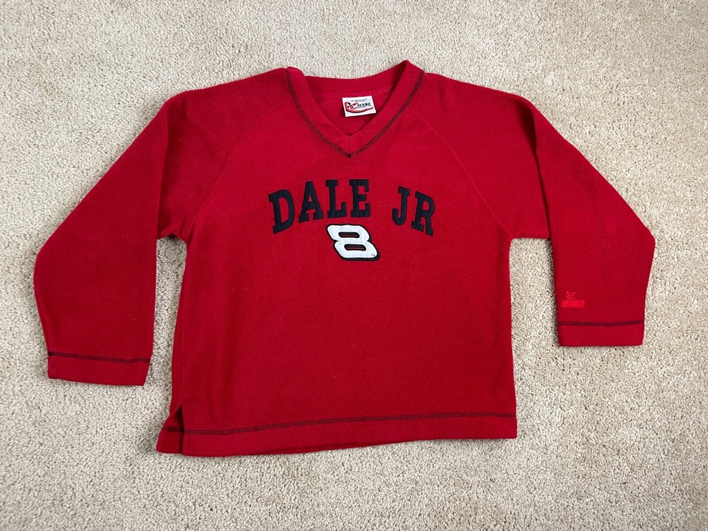 Vintage Chase Pullover Sweatshirt Mens Medium V-Neck NASCAR Dale Junior #8 Red