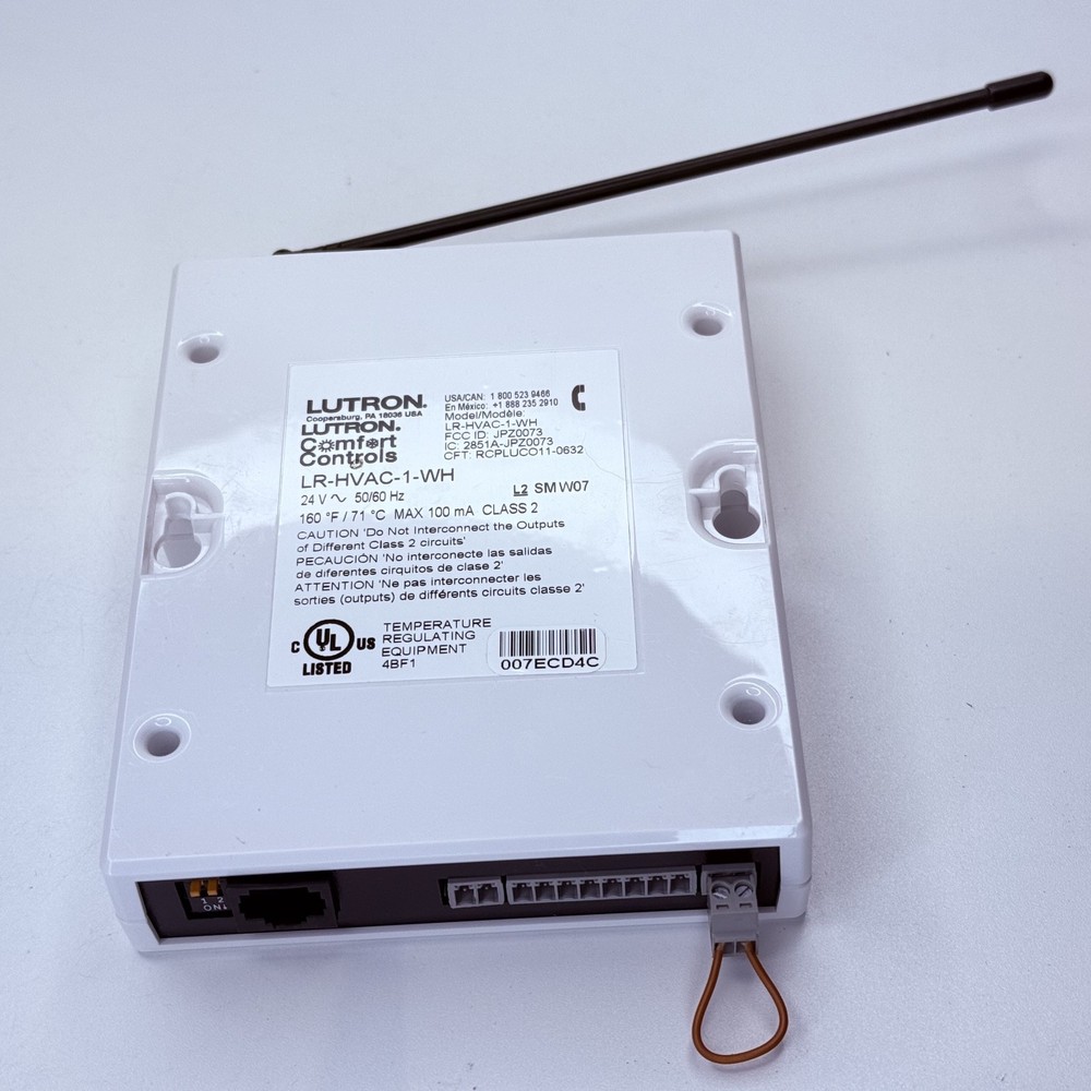 LUTRON LR-HVAC-1-WH HVAC Controller Comfort Controls