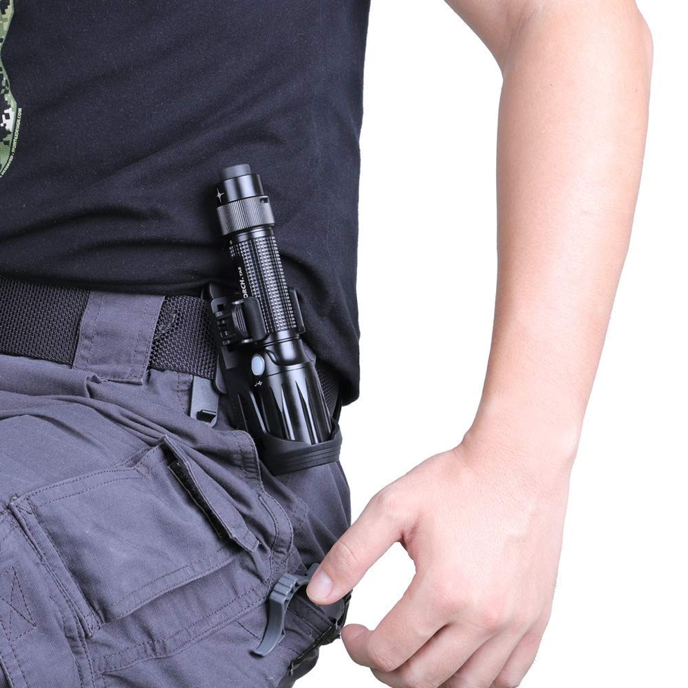 Nextorch V5 Tactical Flashlight Holster with Lever Side Lock System V5, BLACK