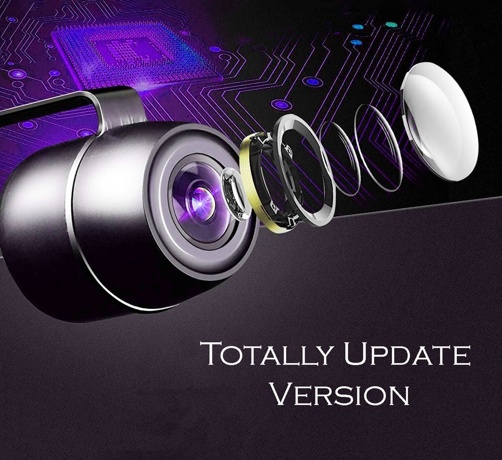 Rear & Front View License Plate Backup Camera for Alpine Universal Car