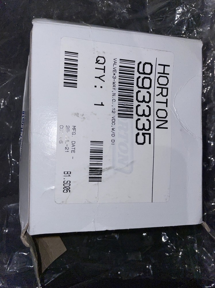 HORTON 993335 SOLENOID VALVE 3 WAY