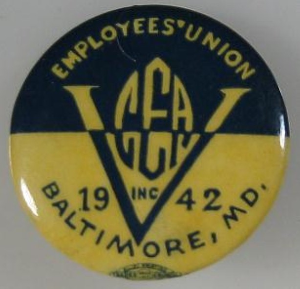 1942~Pinback~CEA Employees Union~Baltimore, MD