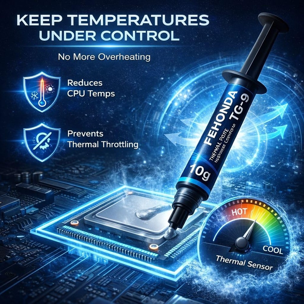 Thermal Paste 10g – 9.8 W/m·K Ultimate High Performance CPU Thermal Compound,...