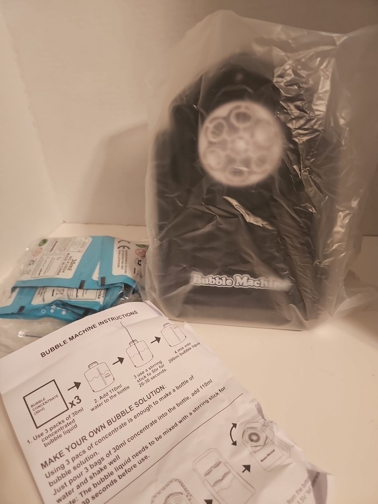 Portable Automatic Bubble Machine