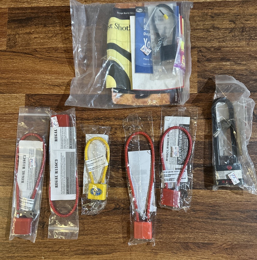 Cable Gun Lock Firearm Safety Lot