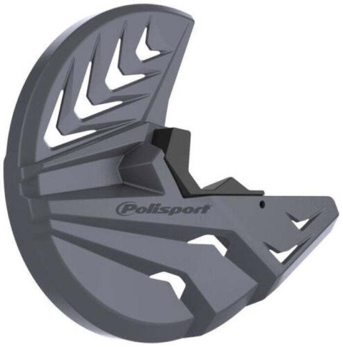 POLISPORT DISK & BOTTOM FORK PROTECTOR BLACK/NARDO GREY