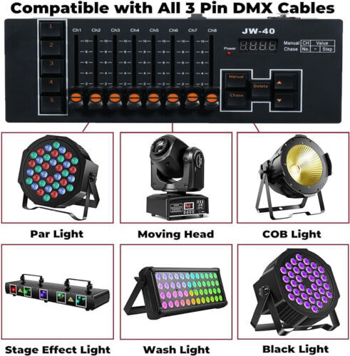 DMX512 192CH & 40CH  Controller DMX Console Stage Light Console For Night Party