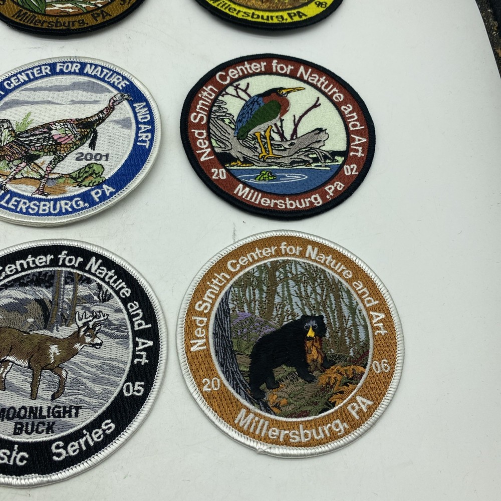 9x Ned Smith Patches Patch Lot Between 1996 And 2006 Missing 2000 11