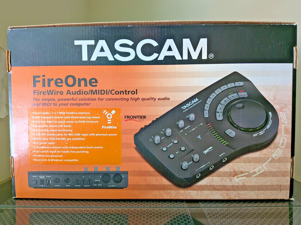Tascam Fireone Audio/MIDI Interface w/ Large LED Illuminated Knob