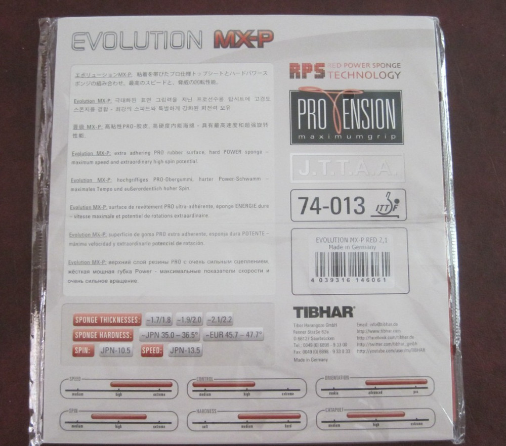tibhar evolution mx-p rubber