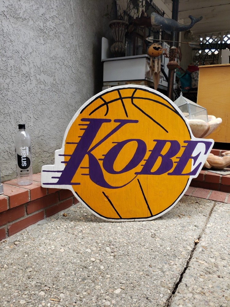 Lakers kobe wood art