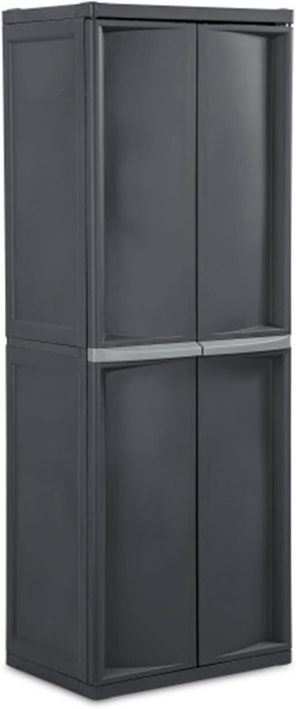 ISterilite Storage Cabinet,Rugged Garage Organizer+Double Doors,Adjustable
