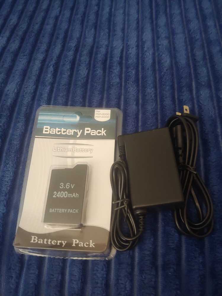 Psp starter kit PSP Replacement Battery Charger memory 2000 2001 3000 3001