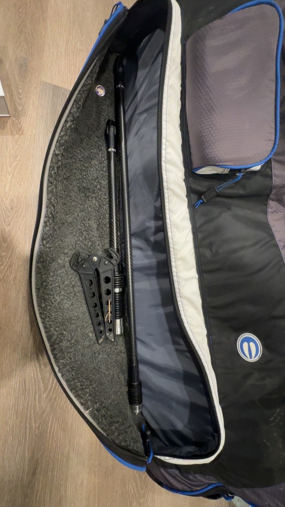 Target Archery Setup with Bow, Case, Sight, Scope, Quiver, etc.