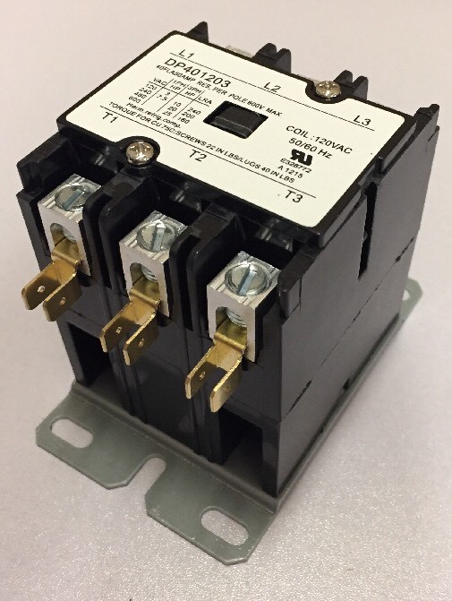 SUPCO CONTACTOR 40A 120V 3-POLE DP401203