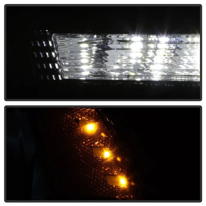 Black Halogen LED DRL Headlight For 2014-2020 Dodge Durango Assembly Driver Side