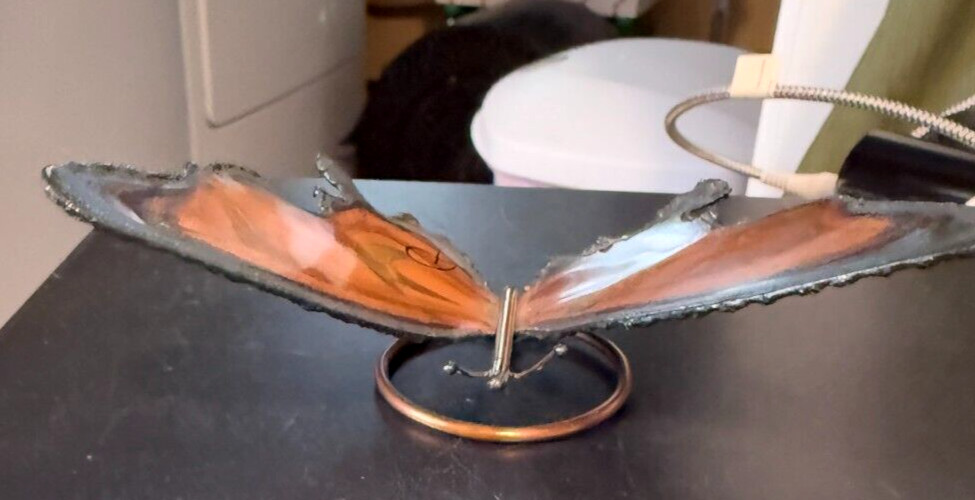 Copper Butterfly Decoration Handmade