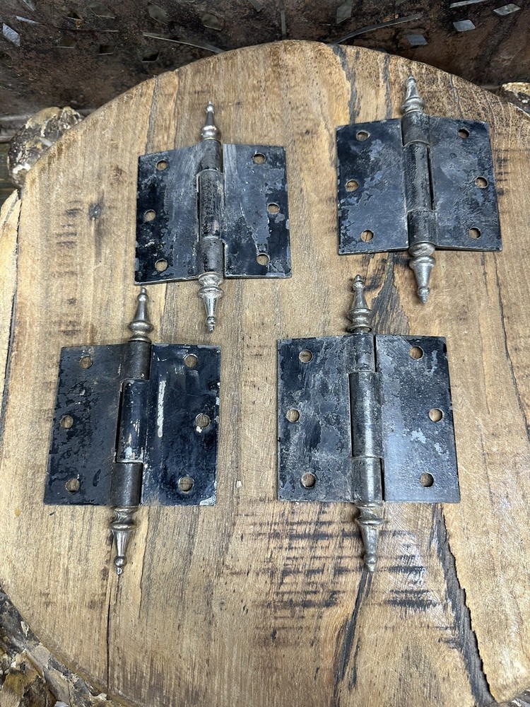 4 Antique Steeple  hinges ￼
