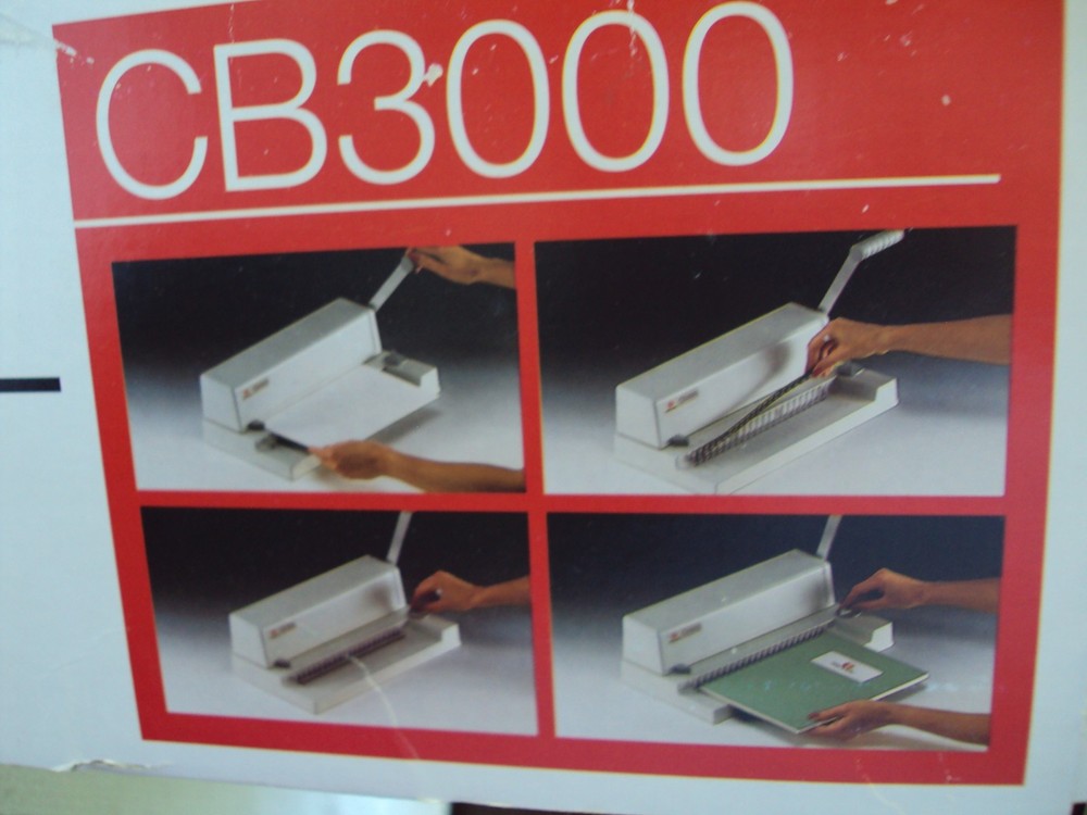 Compact Comb Binding Machine By Rexel CB3000 No.440002 Combs Not Included NEW
