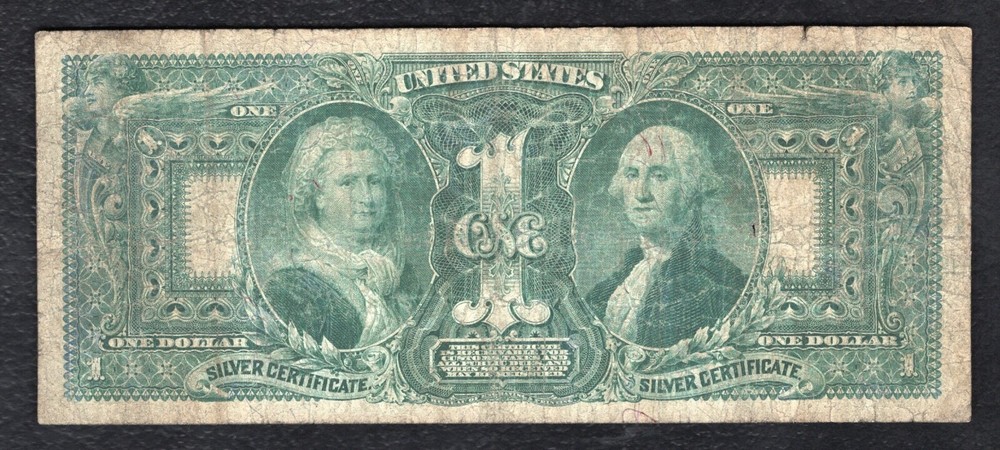 FR. 224 1896 $1 ONE DOLLAR “EDUCATIONAL” SILVER CERTIFICATE CURRENCY NOTE