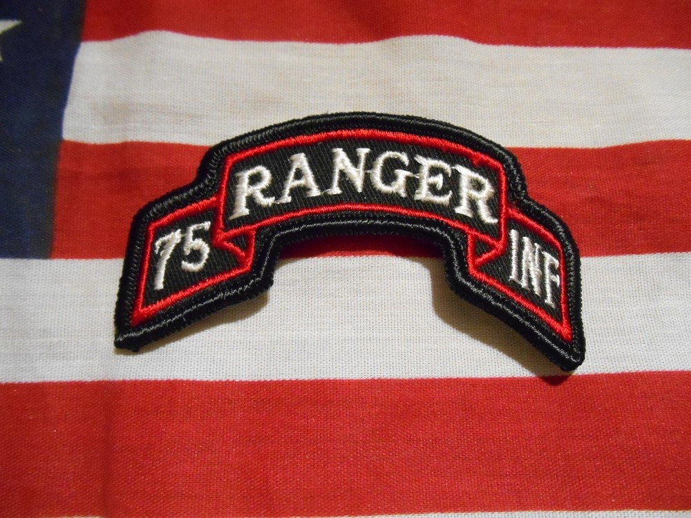 75TH RANGER REGIMENT INFANTRY SCROLL TAB PATCH