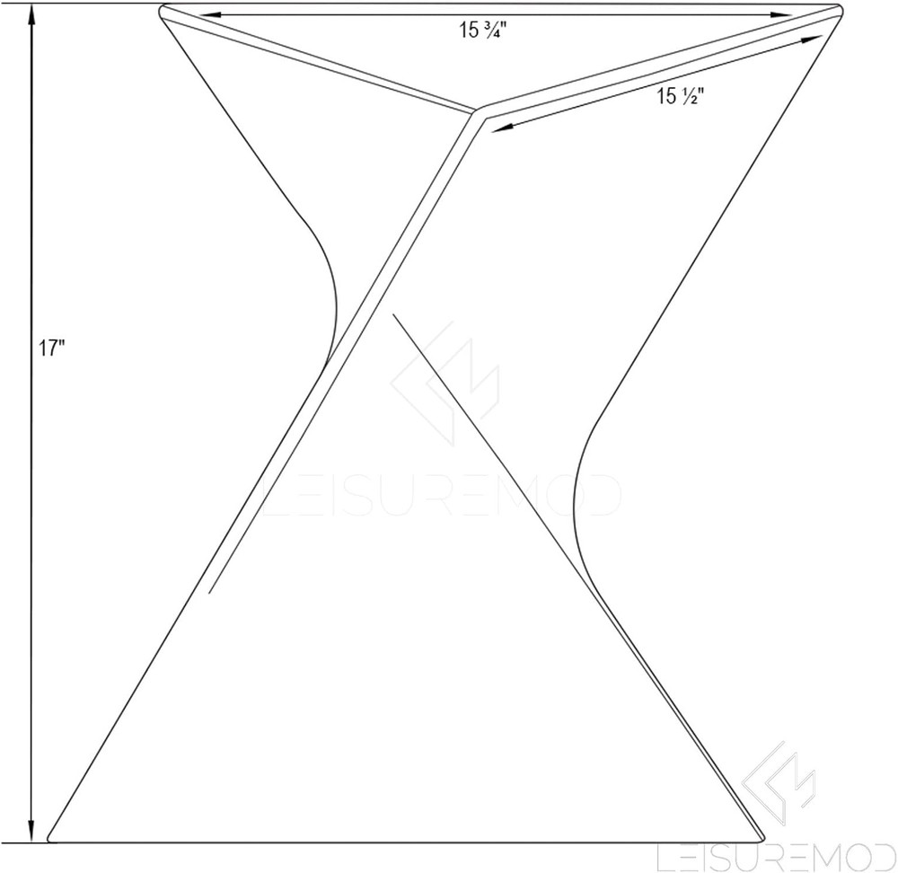 Randolph Modern Accent End Table Side Vanity Table (Grey)