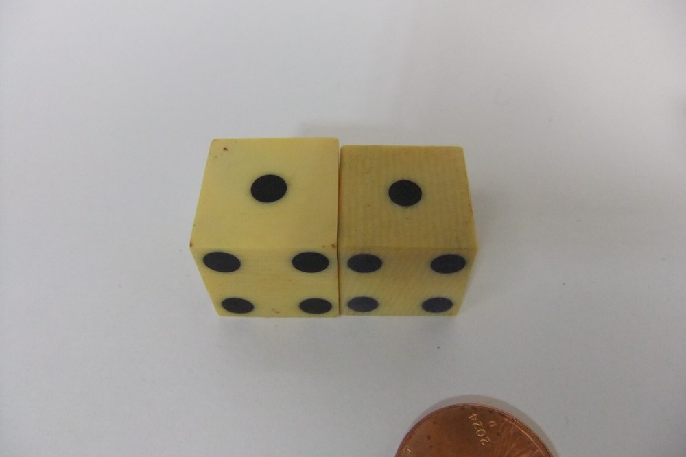 Grained Celluloid Cheaters Illegal Casino Dice