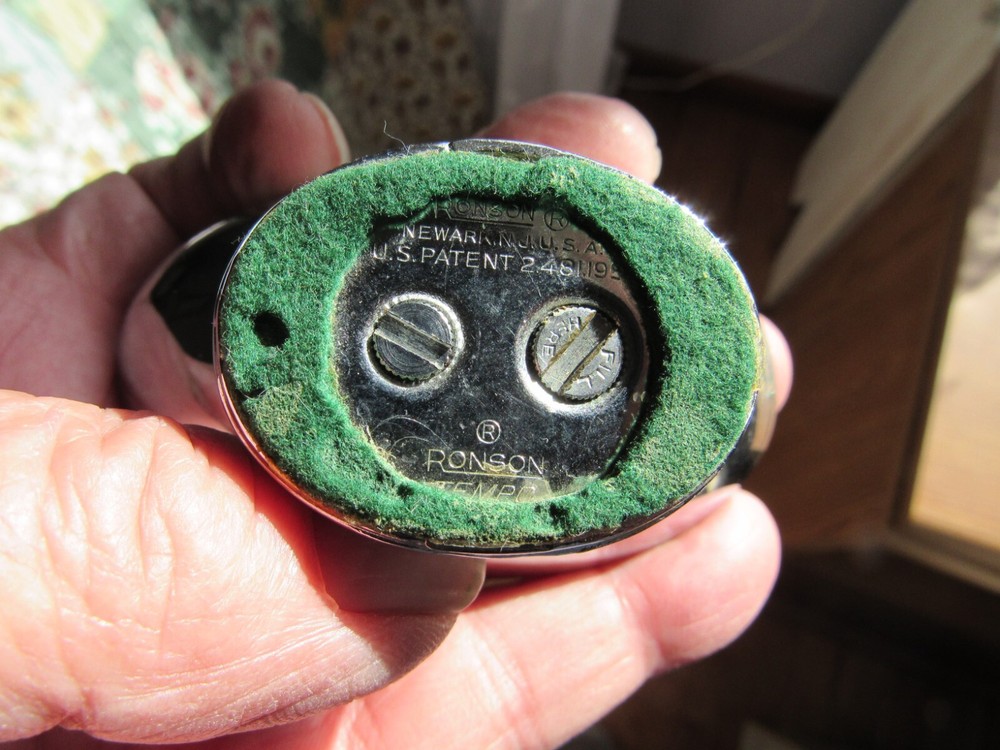 Vintage Ronson Space Age Tempo Tabletop Cigarette Lighter USA 1954-60