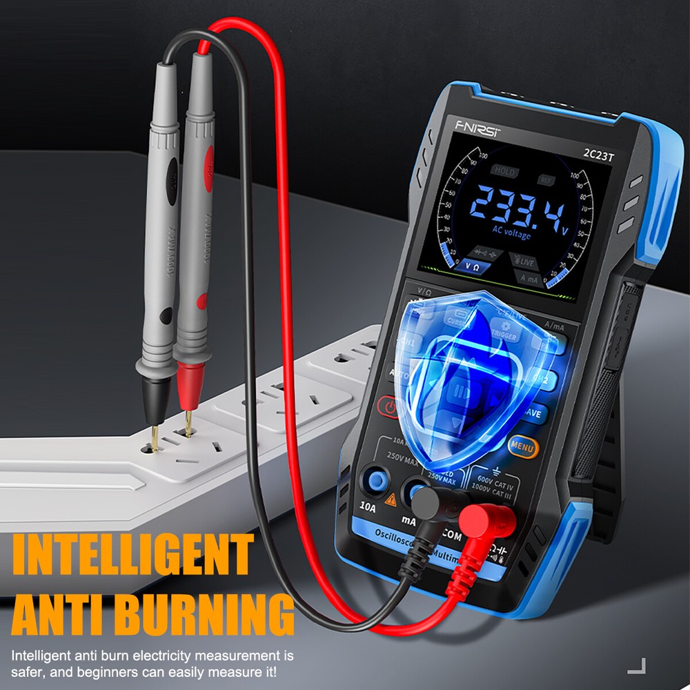 FNIRSI 2C23T Handheld Digital Oscilloscope Multimeter Function Signal Generator※