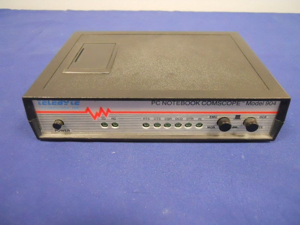 Telebyte PC Notebook Comscope Model 904 W/ Power Supply, Bag, Disks +