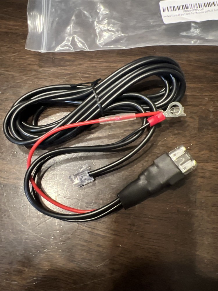 Direct Hard Wire Cord for Uniden Black