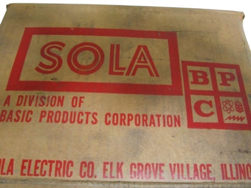 SOLA CONSTANT VOLTAGE TRANSFORMER 22232 NSMP