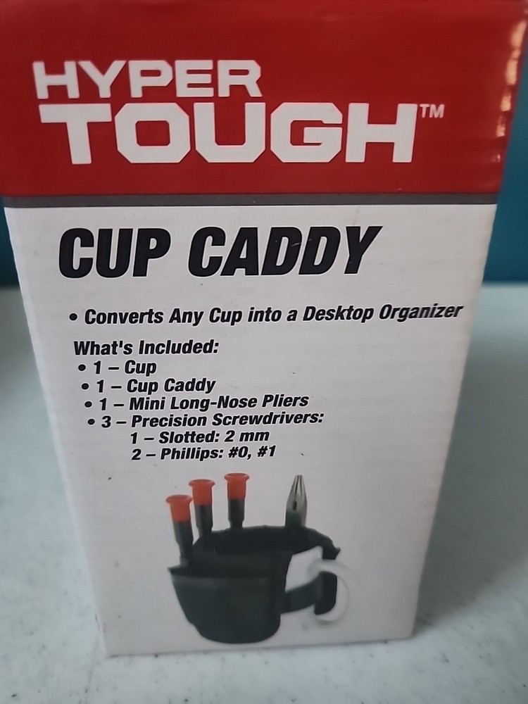 New In Box Hyper Tough Cup Caddy Desktop Organizer ( Cup & Tools Included )