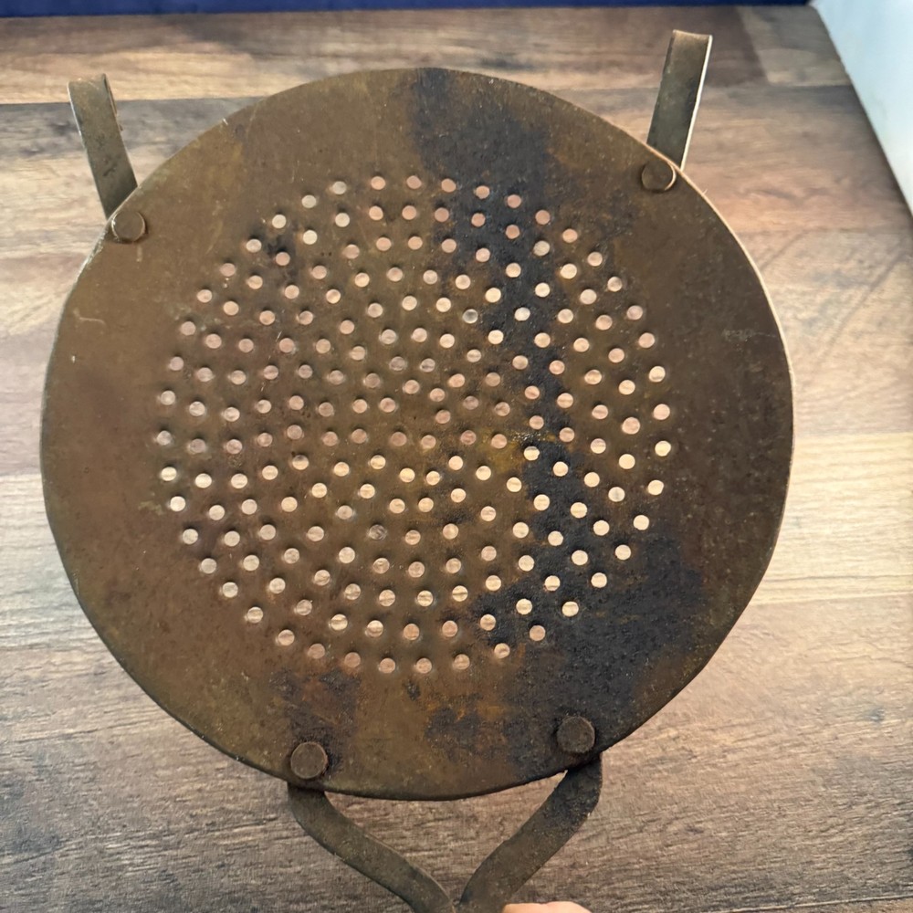 Iron Kitchenware Colander Strainer Cooking Server Sifter No handle 14"L 9"Dia