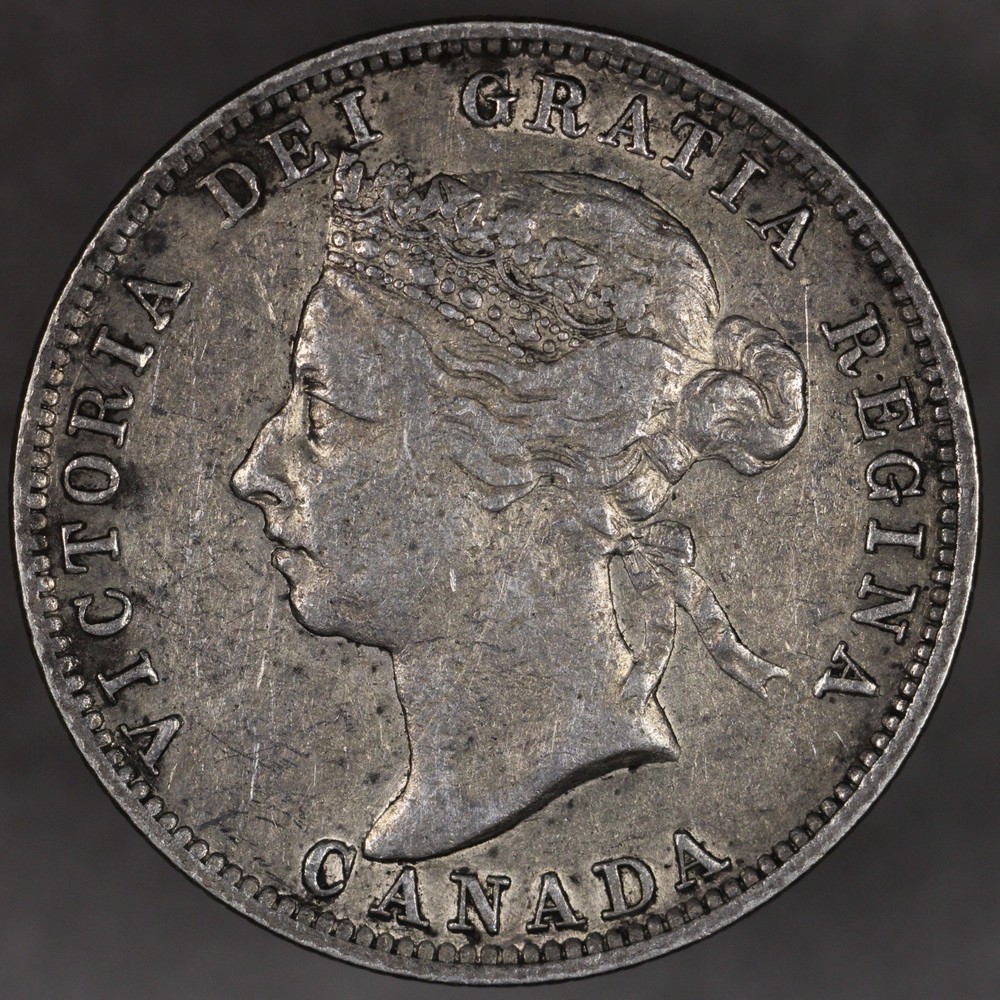 1900 Canada Silver 25 Cents